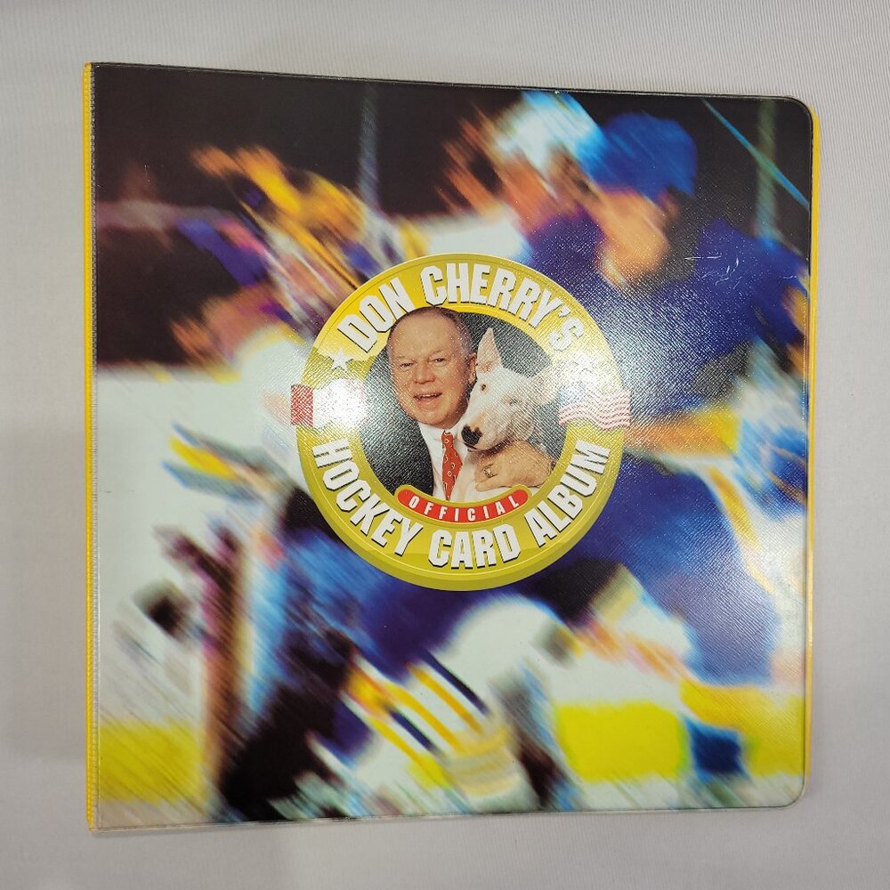 Don Cherry Vintage Hockey Card Album Binder NHL Cards Holder